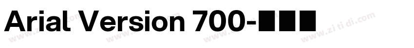Arial Version 700字体转换